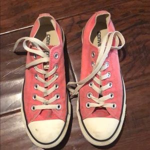 Pink converse shoes